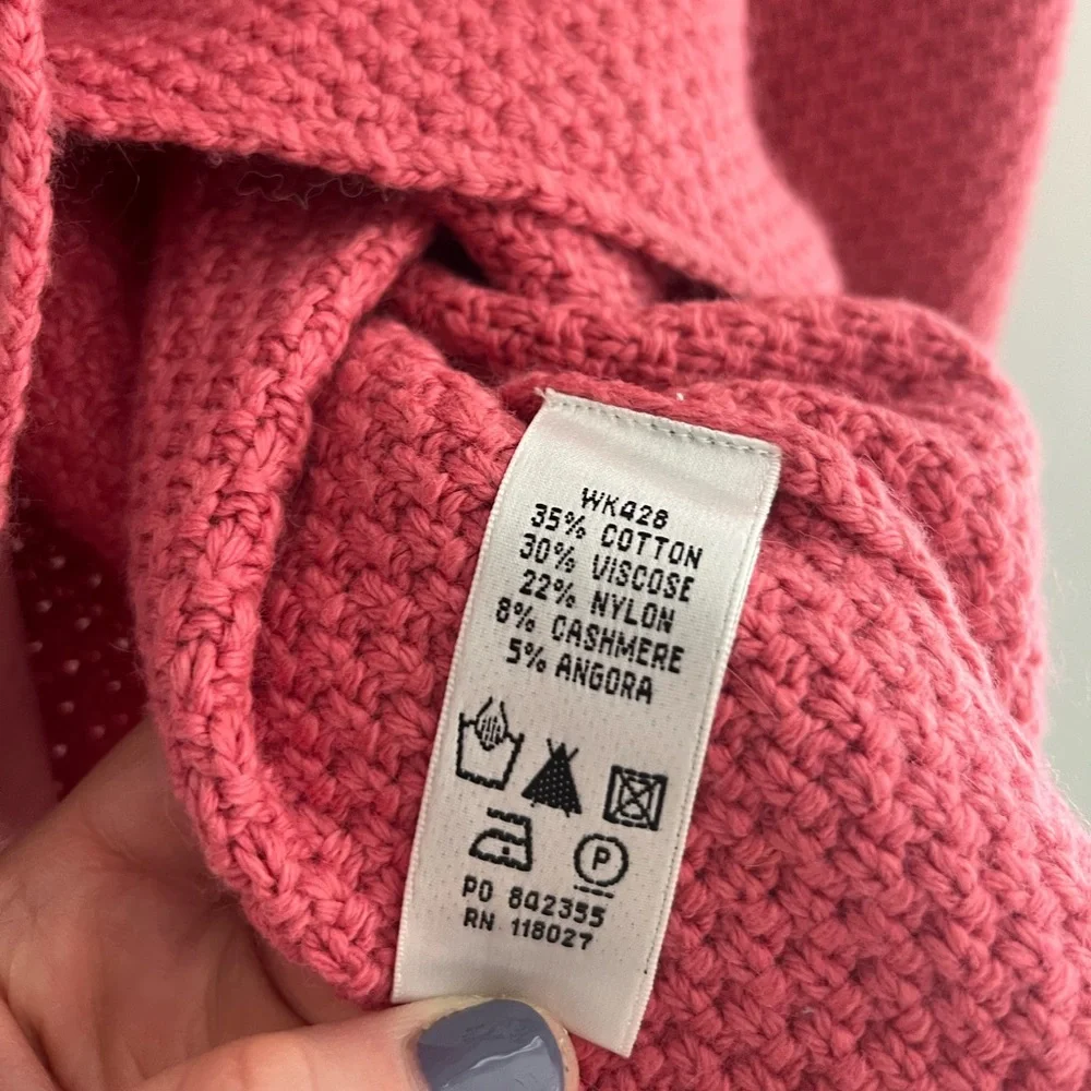 Boden salmon color cardigan sweater size 12 - Picture 7 of 9